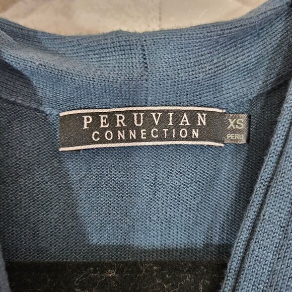 Peruvian Connection Adriatico Pima Cotton Maxi Dress in Navy - Picture 9 of 10